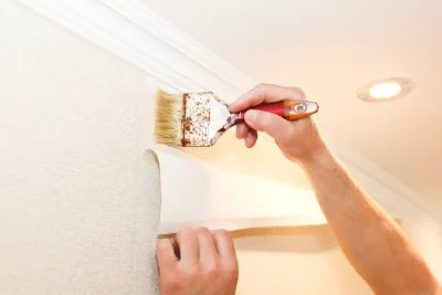 Pose de papier peint à Cazaugitat — revêtements muraux et toiles de verre